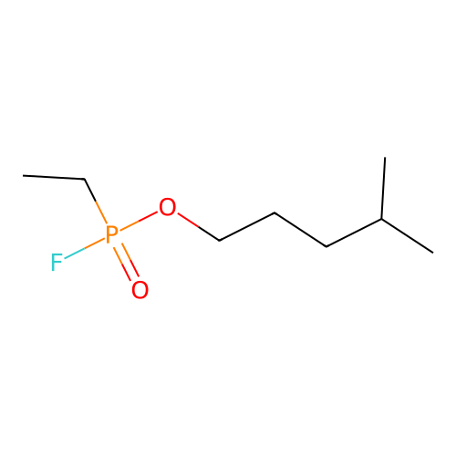 4-Methylpentyl ethylphosphonofluoridate structure