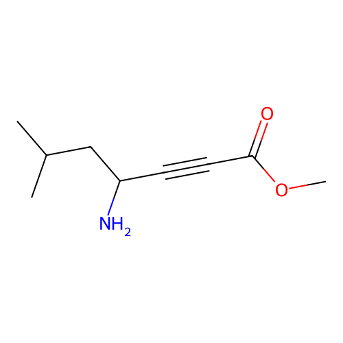 Methyl 4-amino-6-methylhept-2-ynoate structure