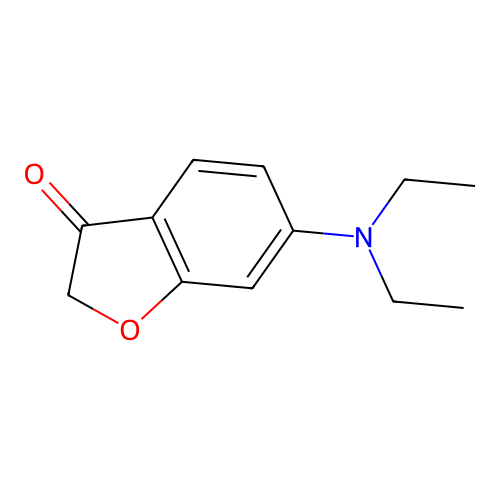 6-(Diethylamino)benzofuran-3(2H)-one structure