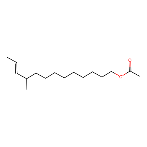 10-Methyl-E-11-tridece-1-ol acetate structure