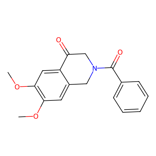 1,2,3,4-Tetrahydroisoquinolin-4-one, N-benzoyl-6,7-dimethoxy- structure