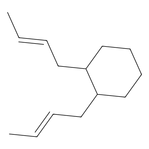 1,2-Di[(2E)-2-butenyl]cyclohexane structure