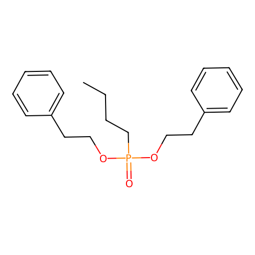 Butylphosphonic acid, di(2-phenylethyl) ester structure