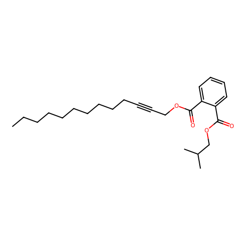 Phthalic acid, isobutyl tridec-2-yn-1-yl ester structure