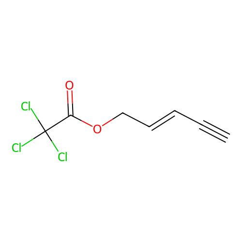三氯乙酸-2-戊烯-4-炔酯 structure