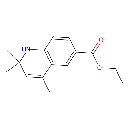 Ethyl 1,2-dihydro-2,2,4-trimethyl-6-quinolinecarboxylate structure