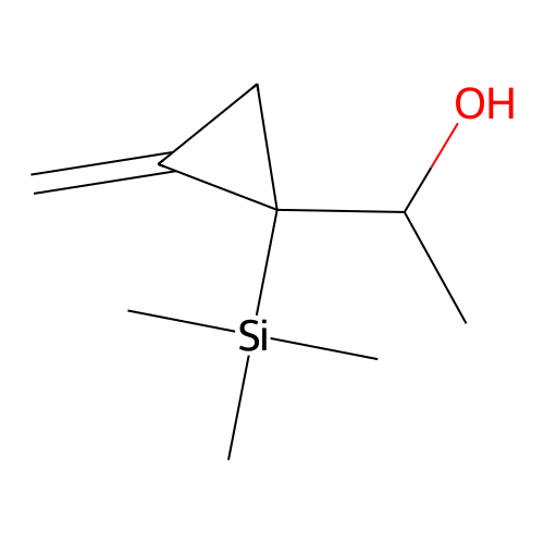 Methylenecyclopropane, 2-(1-hydroxyethyl)-2-trimethylsilyl- structure