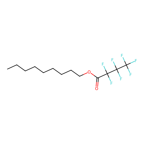 Nonyl heptafluorobutanoate structure