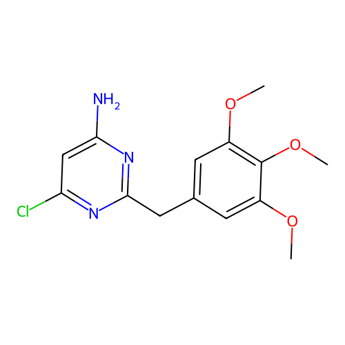 4-Amino-6-chloro-5-[3,4,5-trimethoxybenzyl]pyrimidine structure