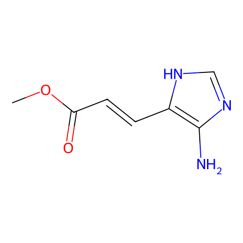4-Aminoimidazole-5-propenoic acid, methyl ester structure