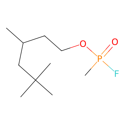 3,5,5-Trimethylhexyl methylphosphonofluoridate structure