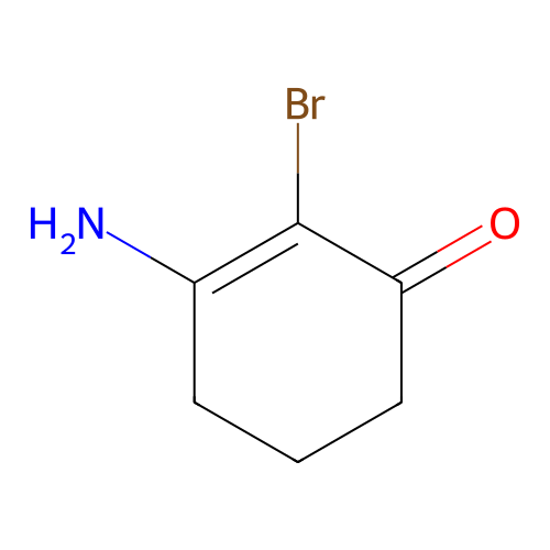 3-Amino-2-bromocyclohex-2-en-1-one structure