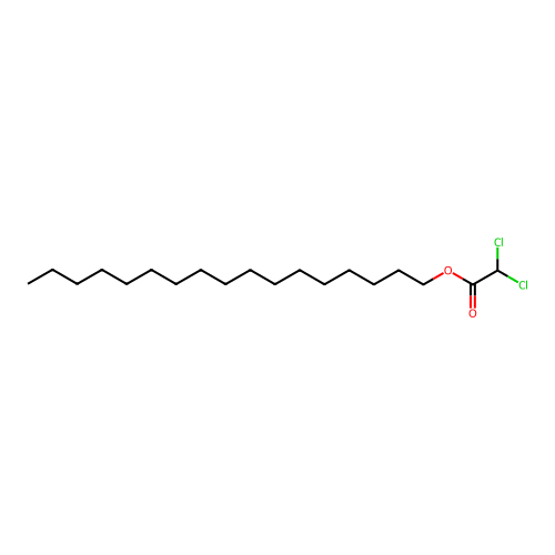 Heptadecyl 2,2-dichloroacetate structure