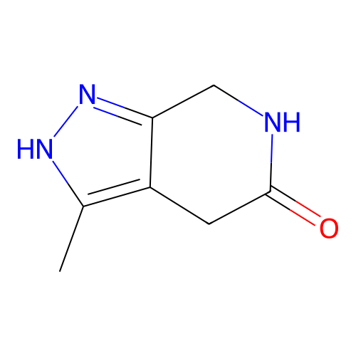 3-Methyl-1,4,6,7-tetrahydro-pyrazolo[3,4-c]pyridin-5-one structure