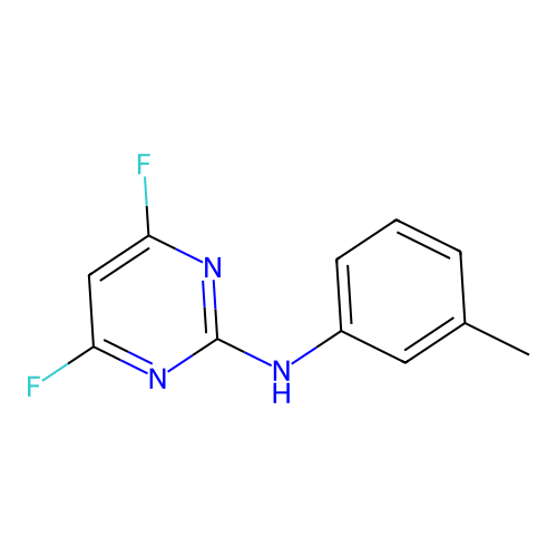 4,6-Difluoro-2-(3-methylphenylamino)pyrimidine structure