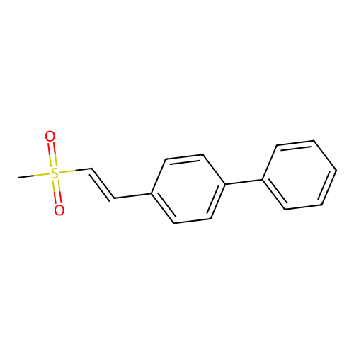 [2-(Biphenyl-4-yl)vinyl]-methyl sulfone structure
