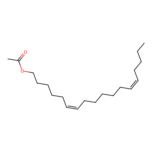Z,Z-6,13-Octadecadien-1-ol acetate structure