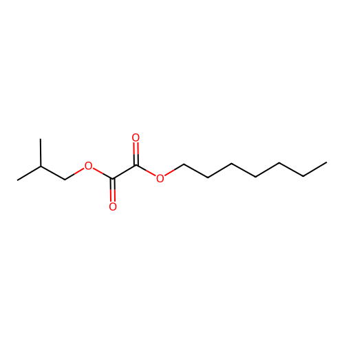 Oxalic acid, isobutyl heptyl ester structure