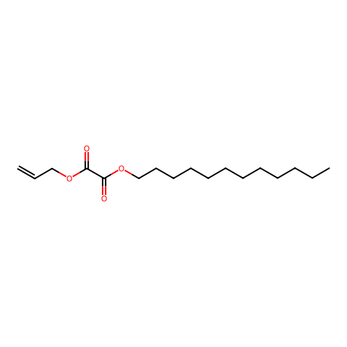 Oxalic acid, allyl dodecyl ester structure