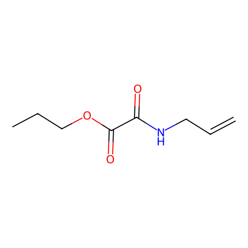 Oxalic acid, monoamide, N-allyl-, propyl ester structure