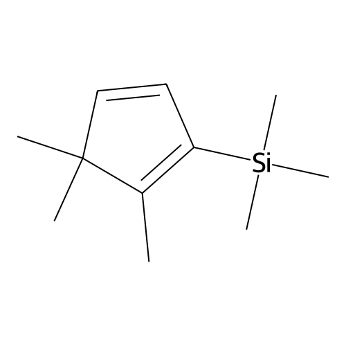 1,3-Cyclopentadiene, 1,5,5-trimethyl-2-(trimethylsilyl)- structure