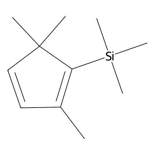1,3-Cyclopentadiene, 2,5,5-trimethyl-1-(trimethylsilyl)- structure