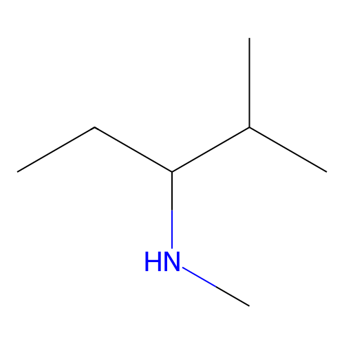 (1-Ethyl-2-methylpropyl)methylamine structure