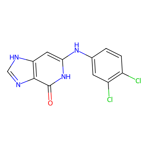 6-(3,4-Dichloroanilino)-1,5-dihydroimidazo[4,5-c]pyridin-4-one structure