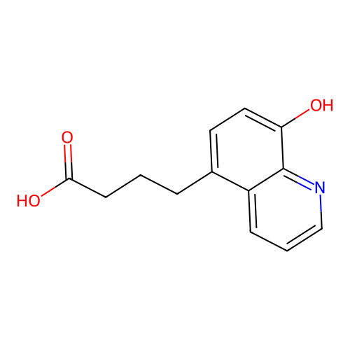 5-Quinolinebutanoic acid, 8-hydroxy- structure