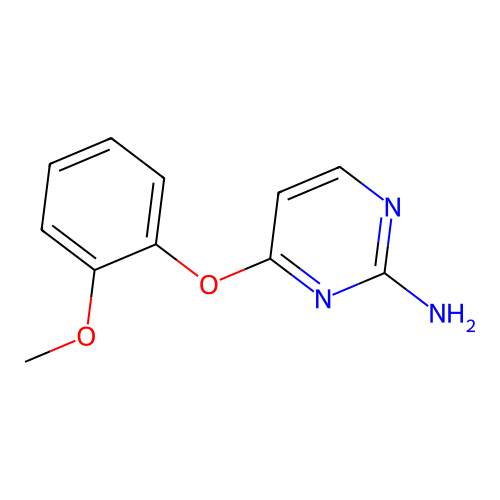 4-(2-Methoxyphenoxy)pyrimidin-2-amine structure