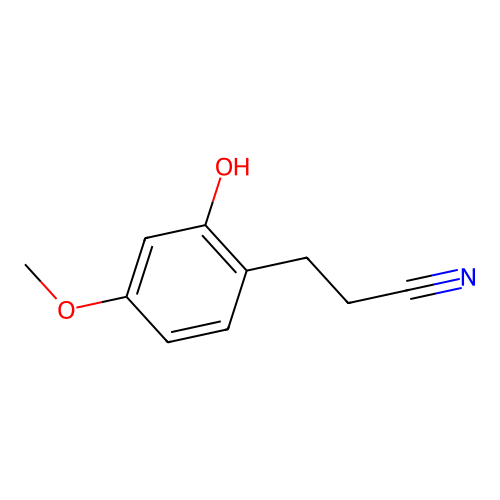 3-(2-Hydroxy-4-methoxyphenyl)propanenitrile structure