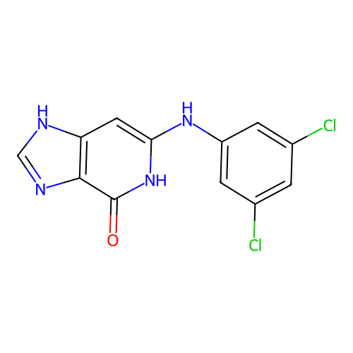 6-(3,5-Dichloroanilino)-1,5-dihydroimidazo[4,5-c]pyridin-4-one structure