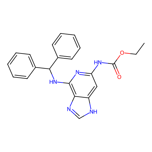 ethyl N-[4-(benzhydrylamino)-1H-imidazo[4,5-c]pyridin-6-yl]carbamate structure