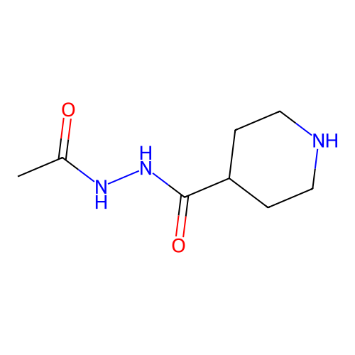 N'-acetylpiperidine-4-carbohydrazide structure
