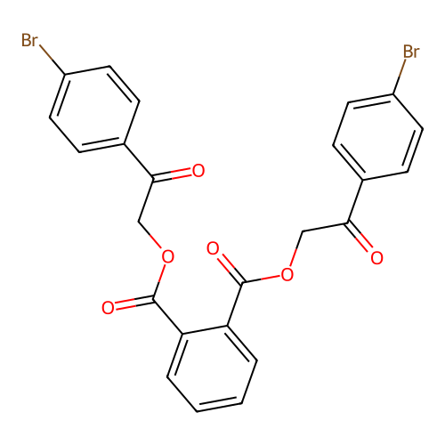 Bis(4'-bromophenacyl) phthalate structure
