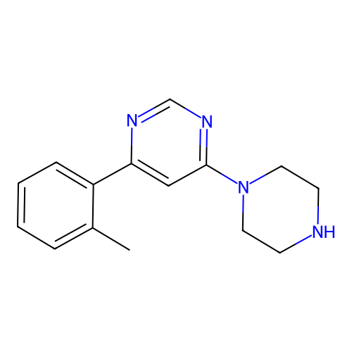 4-(2-Methylphenyl)-6-piperazin-1-ylpyrimidine structure