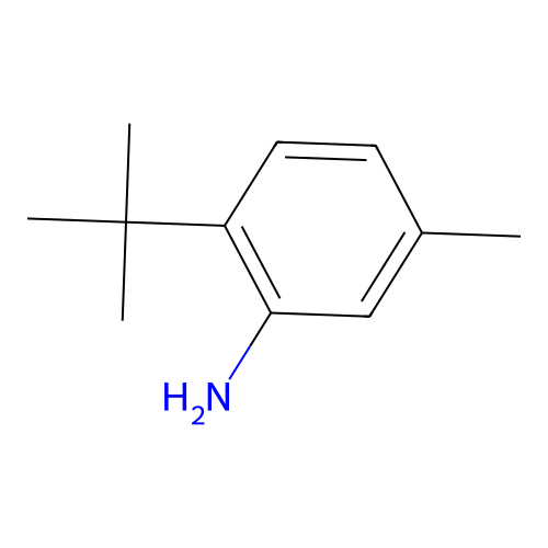 2-叔丁基-5-甲基苯胺 structure