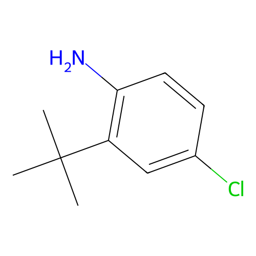 2-Tert-butyl-4-chloroaniline structure