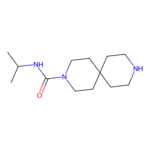 N-Isopropyl-3,9-diazaspiro[5.5]undecane-3-carboxamide structure
