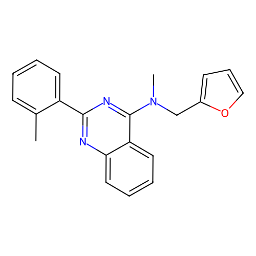 N-(2-Furanylmethyl)-N-methyl-2-(2-methylphenyl)-4-quinazolinamine structure
