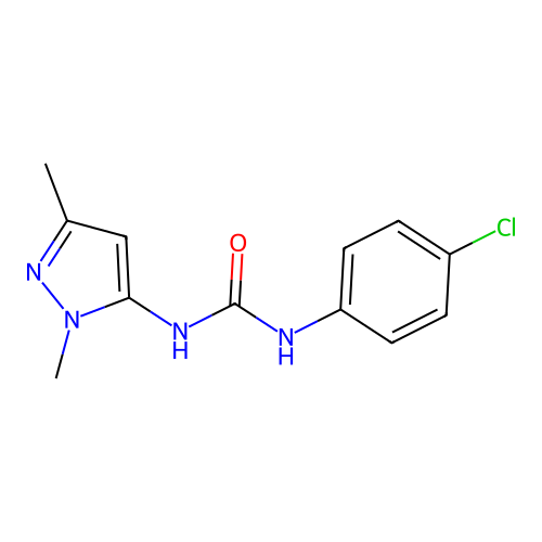1-(4-Chlorophenyl)-3-(2,5-dimethylpyrazol-3-yl)urea structure