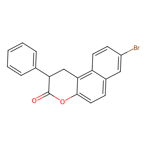 8-Bromo-1,2-dihydro-2-phenyl-3H-naphtho[2,1-b]pyran-3-one structure