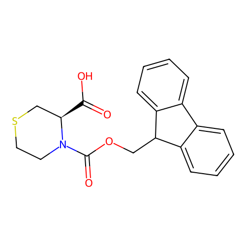 (R)-Fmoc-3-carboxythiomorpholine structure