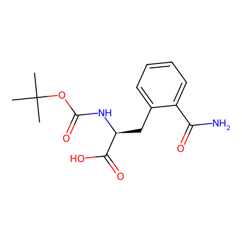 Boc-L-2-Carbamoylphenylalanine structure