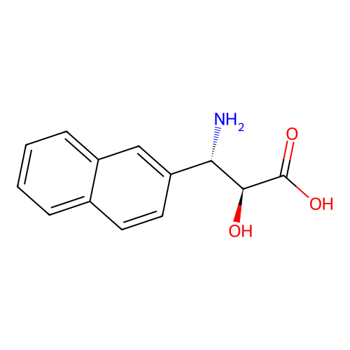 (2S,3S)-3-Amino-2-hydroxy-3-(naphthalen-2-yl)propanoic acid structure