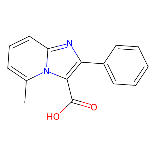 5-Methyl-2-phenylimidazo[1,2-a]pyridine-3-carboxylic acid structure