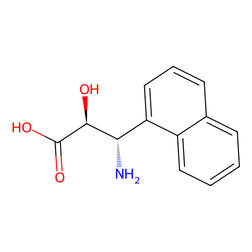 (2S,3S)-3-Amino-2-hydroxy-3-(naphthalen-1-yl)propanoic acid structure