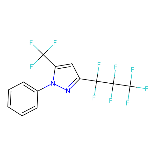 3-(1,1,2,2,3,3,3-Heptafluoropropyl)-1-phenyl-5-(trifluoromethyl)pyrazole structure