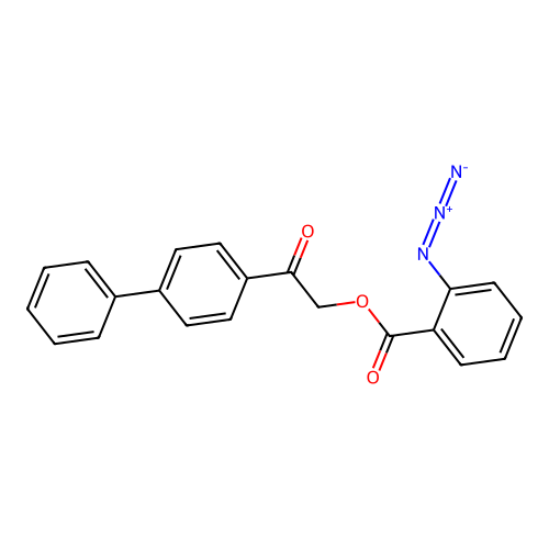 2-([1,1'-Biphenyl]-4-yl)-2-oxoethyl 2-azidobenzoate structure