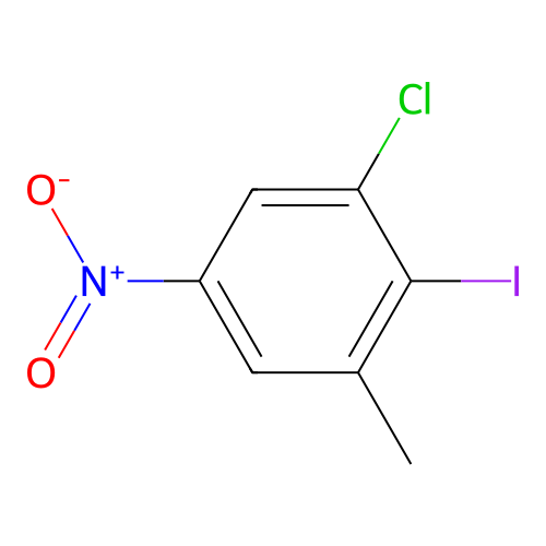1-Chloro-2-iodo-3-methyl-5-nitrobenzene structure